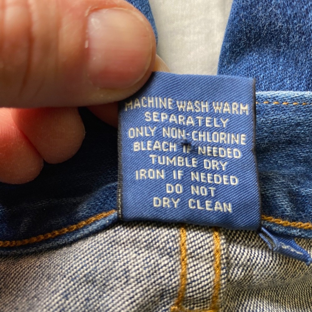 Faconnable Men's Straight Leg Blue Jeans 38L Cotton Made in Macau Design France - Picture 8 of 10